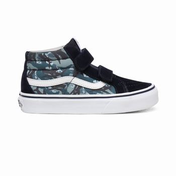 Detske Kotnikove Tenisky Vans Animal Camo Sk8-Mid Reissue V (4-8 years) Maskacove/Biele VA20DWICR